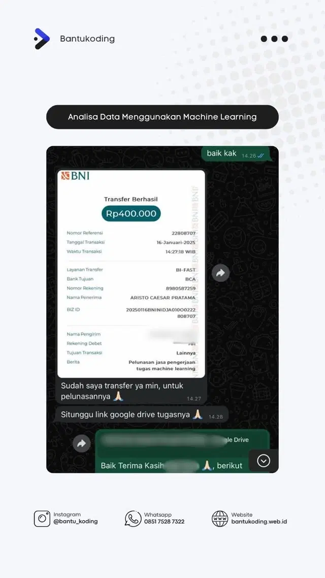 Testimoni Machine Learning / AI oleh Mahasiswa
