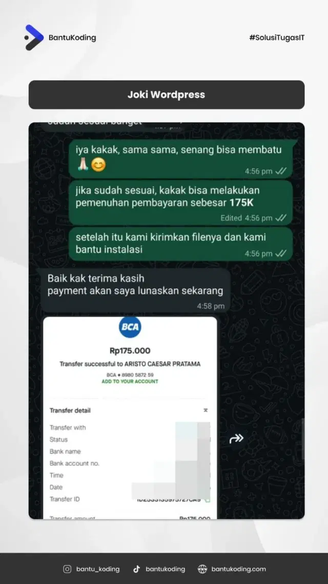 Testimoni Pengembangan Website oleh Mahasiswa