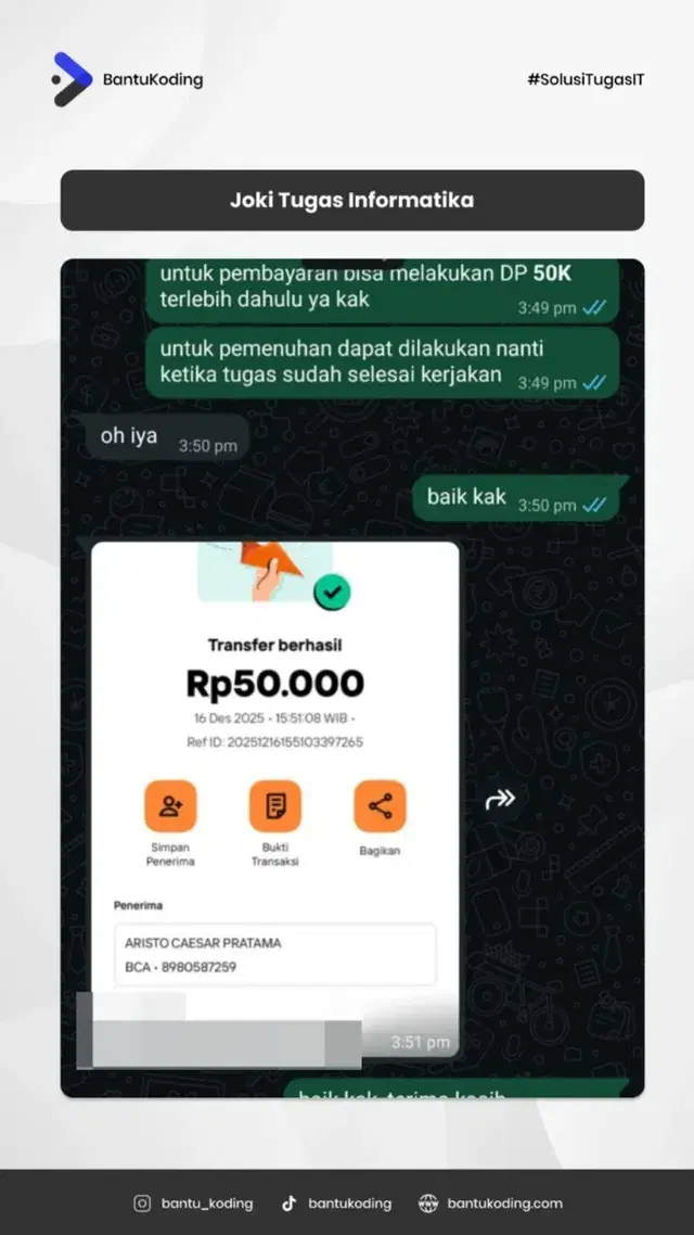Testimoni Tugas IT Umum oleh Pelajar