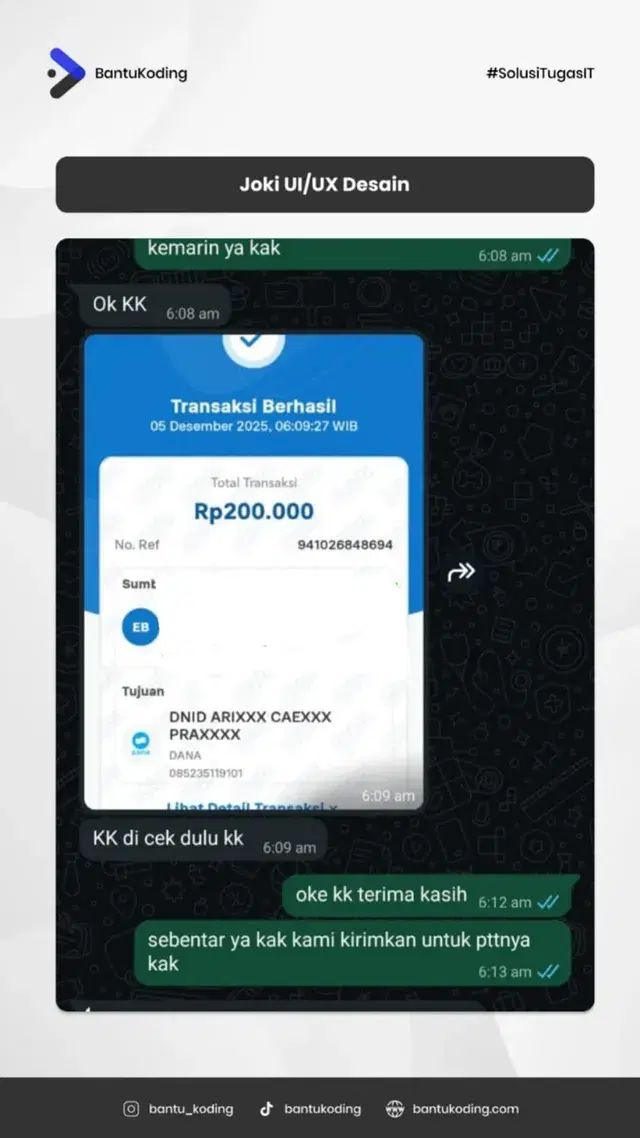 Testimoni Desain UI/UX oleh Mahasiswa